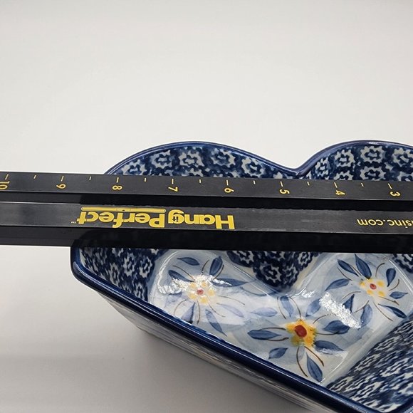 Tara Temptations Presentable Ovenware Old World Heart Shaped Bowl Blue 1 Quart - Picture 12 of 12